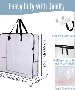 Alternative view of VENO 5 Pack Summer Wreath Storage Bag. Spring. Christmas Decoration Garland Container. 30 Inch Clear Door Wreath Organizers. Moving Boxes. Packing Supplies for College (Square - 5 Pack)